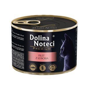 Корм консервный Dolina Noteci Premium для кошек из филе лосося,185 гр DN185(103) фото
