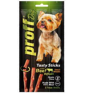 PROFF DOG Жувальні ласощі (Стікси) з ягням для собак порід mini, 3х5г 182150 фото