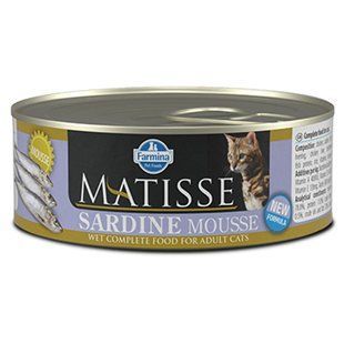 Вологий корм Farmina Matisse Cat Mousse Sardine для дорослих котів, з сардиною, 85 г 162043 фото