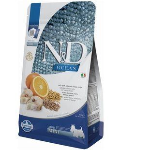 Фарміна сухий корм N&D Low Grain Ocean ADULT MINI з тріскою та апельсином 800 gr 36582 160732 фото