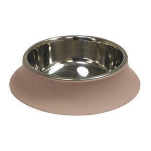 Миска Croci Silicon, нержавеющая, основа силикон, беж, 0.52л, 14см C6059556 фото