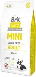 Корм Brit Care Mini Grain Free Adult&nbsp;7 кг для взрослых собак миниатюрных/мелких пород с ягненком 170772/0121 фото