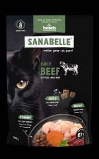 М'який корм Sanabelle Juicy з яловичиною для котів 800 г 859008 фото