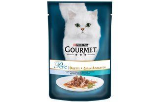 Влажный корм Purina Gourmet Perle Duo для кошек 85 г х 26 шт с океанической рыбой и тунцом 12501071/П фото
