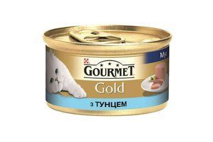 Консерви Purina Gourmet Gold для кішок, мус з тунцем 85 г х 24 шт 12530997/П фото