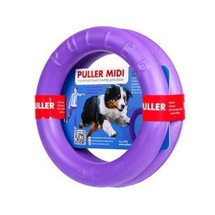 Тренировочный снаряд Puller MIDI диаметр 20 см, 2 кольца - для собак средних пород 6488 фото