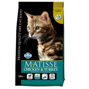 Фарміна сухий корм MATISSE CHICKEN & TURKEY з куркою та індичкою 1,5 кг 32089 161034 фото
