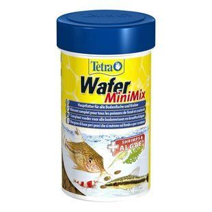 Сухой корм для аквариумных рыб Tetra в пластинках &laquo;Wafer Mini Mix&raquo; 100 мл (для донных рыб) 189911 фото