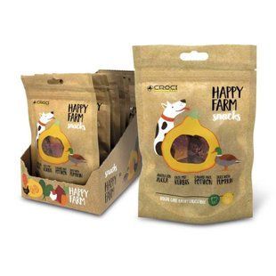 Ласощі м'ясні Happy Farm, гарбуз з качкою, 80гр C1130027 фото