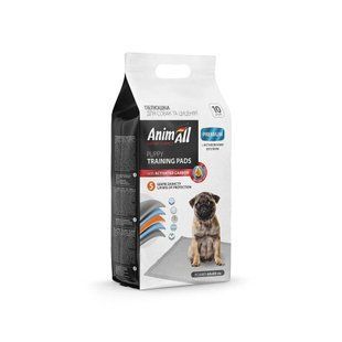 Пеленки AnimAll Puppy Training Pads для собак и щенков, с активированным углем, 60&times;90 см, 10 штук 170421 фото