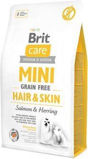 Brit Care Mini Grain Free Hair & Skin&nbsp;2 кг Сухой корм для взрослых собак мелких пород с лососем 170782/0220 фото