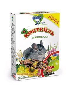 Природа Корм Коктейль для гризунів Шиншилка 0,5 кг Картон PR740047 КАРТОН фото