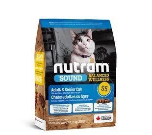 Корм S5 Nutram Sound Balanced Wellness Adult/Urinary Cat 1.13кг для взрослых котов, со вкусом курицы и лосося S5_(1,13kg) фото