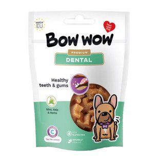 Лакомство для собак "Bow wow" Dental снеки, здоровые зубы и десна 60гр (15 шт в кор) BW820 фото