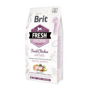 Сухий корм Brit Fresh для цуценят та молодих собак всіх порід, з куркою та картоплею, 2,5 кг 170988/0724 фото