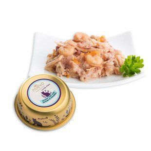 Корм консервный (alu-tray) Nuevo Adult для кошек, куриное филе с креветками и одуванчиком, 85г 95305(692) фото