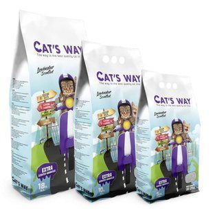 Бентонитовый наполнитель Cat's Way Lavander с ароматом лаванды для кошачьего туалета 5 л CTSWY-003-1 фото