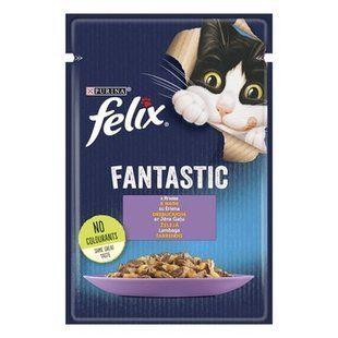 Felix (Фелікс) консерви для котів з ягням 85г х 26шт шматочки в желе 12449240/П фото