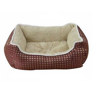 Лежак Animall Nena Star для собак і котів, з малюнком, розмір XL, 84&times;66&times;19 см, бордо 175376 фото