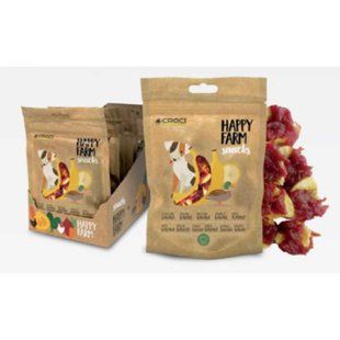 Ласощі м'ясні Happy Farm, качка з бананом, 80гр C1030661 фото