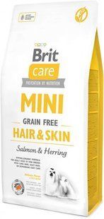 Корм Brit Care Mini Grain Free Hair & Skin&nbsp;7 кг для взрослых собак миниатюрных пород с лососем 170784/0244 фото