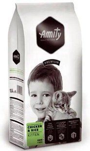 Сухий корм Amity Kitten 10 кг повсякденний для кошенят, з куркою та рисом 658KIT10KG фото