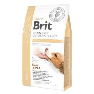 Корм Brit GF VetDiets dog Hepatic 2 кг для собак при болезни печени с яйцом, горохом, бататом и гречкой 170947/8165 фото