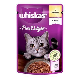 Влажный корм Whiskas Pure Delight для кошек, курица в желе, 85 г х 28 шт 175572/П фото
