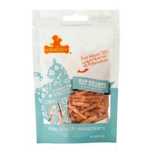Лакомство Yalute Short Chicken Slices для кошек, кусочки курицы, 50 г CH-113 фото