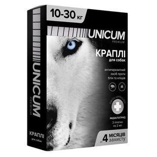 Краплі Unicum Premium проти бліх і кліщів для собак, 10-30 кг UN-008 фото