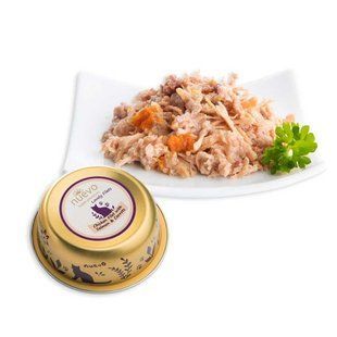 Корм консервный (alu-tray) Nuevo Adult для кошек, куриное филе с лососем и морковью, 85г 95303(690) фото