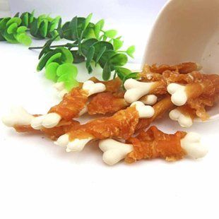 Лакомство "Сельские Вкусности" для собак, кальциевые косточки с курицей, 500г LSC-53 фото