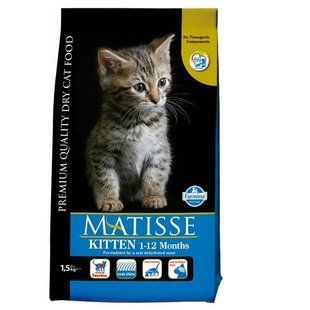 Фарміна сухий корм MATISSE KITTEN з куркою 1,5 кг 32065 161038 фото