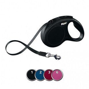 Рулетка для собак Flexi New Classic 5 м до 25 кг (4 цвета) TX-11711 фото