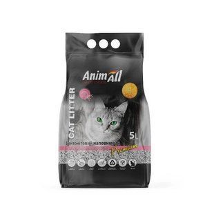 Бентонитовый наполнитель AnimAll Premium Baby Powder с ароматом детской пудры, для кошек, 5 л 144571 фото