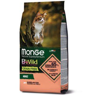 Monge Cat Bwild Grain Free лосось 1,5 кг 70012072 фото