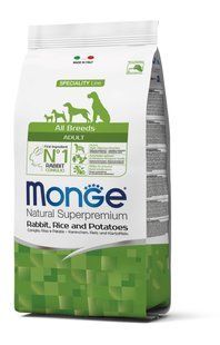 Monge Dog All breeds Adult кролик з рисом 2,5 кг 70011143 фото