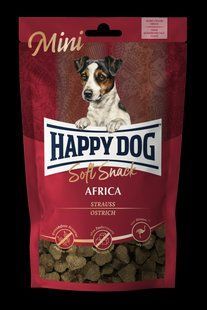 Мягкие лакомство Happy dog ​​Mini Soft Snack Africa для собак мелких пород со вкусом страуса и картофеля 100 г 60691 фото
