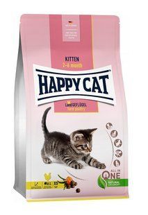 Корм Happy Cat Supreme Kitten Geflugel 4 кг для котят от 5 недель до 6 месяцев, со вкусом птицы 70536 фото