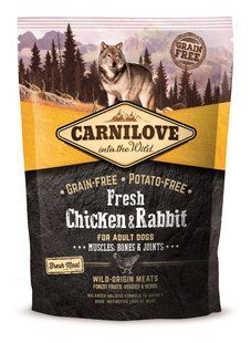 Carnilove Frech Chicken & Rabbit 1,5 кг сухий корм для дорослих собак з куркою і кроликом 170867/7502 фото