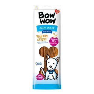 Лакомство для собак "Bow wow" полоски из говядины и птицы, 22 см/60 гр (20 шт в кор) BW426S фото
