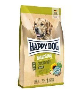 Happy Dog Premium Naturcroq Grainfree сухой беззерновой корм для взрослых собак с птицей и лососем 11 кг 61192 фото