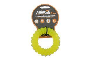 Игрушка для собак AnimAll Fun кольцо с шипами, желтое, 9 см 88161 фото