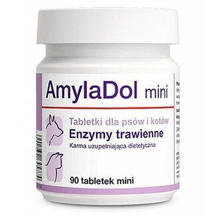 Харчова добавка Dolfos AmylaDol Mini для котів і собак дрібних порід, 90 табл. 1702-90 фото