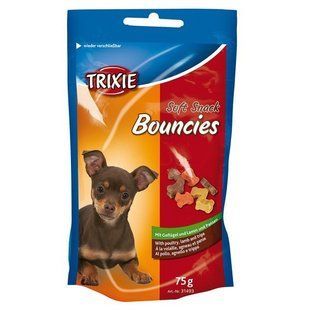 Кісточки для малих порід і цуценят Trixie Bouncies (ягня птах шлунок) 75 гр TX-31493 фото