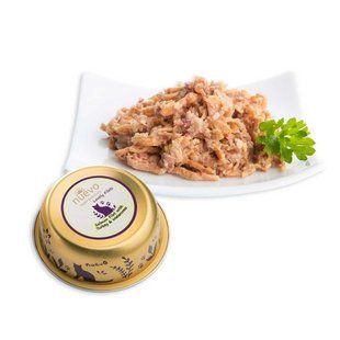 Корм консервный (alu-tray) Nuevo Adult для кошек, филе лосося с индейкой и кресс-салатом, 85г 95307(694) фото