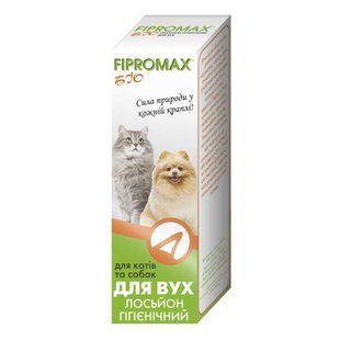 Лосьйон-спрей Fipromax БІО для вух гігієнічні для котів і собак 30мл НФ-00002587(FB-031) фото