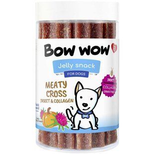Ласощі для собак "Bow wow" жувальні палички з білком комах і колагеном, 12 см/340 г (18 шт./пач.) BW286 фото