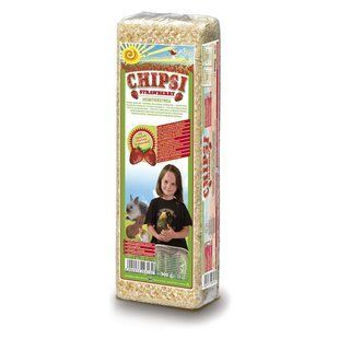 Гігієнічний наповнювач для гризунів Rettenmaier Chipsi Strawberry 15 л тирсу JRS320313/3132 фото