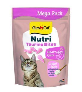 Витамины GimCat NUTRI TAURINE BITES QUARK для кошек с творогом и таурином 425г G-419671 фото